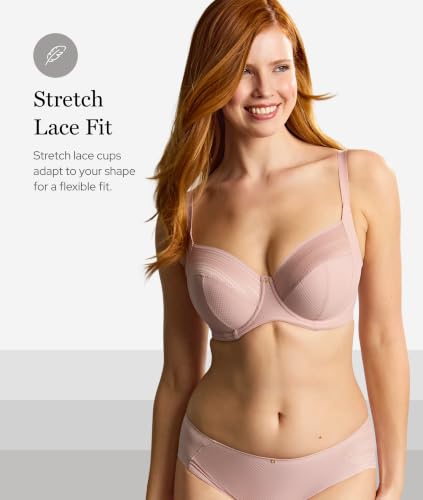 Image of Panache Women's Serene Underwire Stretch Lace Side Support Bra | Full Cup, Supportive Fit & Racerback Option