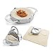 Dumpling Maker,Amytalk 2 Pcs Stainless Steel Dumpling Maker and Dumpling Press for Home Kitchen,Stainless Steel Dough Press Dumpling Pie Ravioli Mold Gyoza Empanada Maker (1 Set, Small+Large)