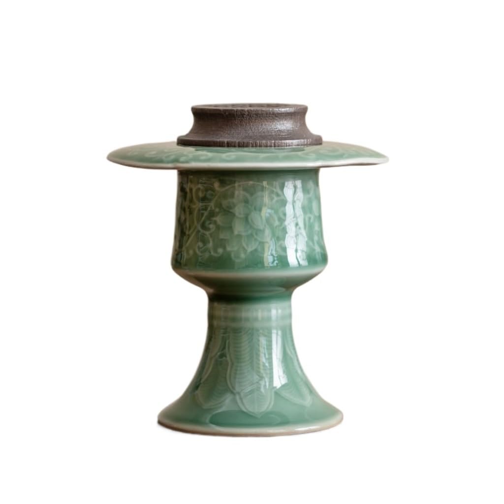 Incense Burner Ceramic Aromatherapy Burner Home Zen Ornament Office Desktop Incense Suitable for Restaurants, Cafes, and Gardens Censer