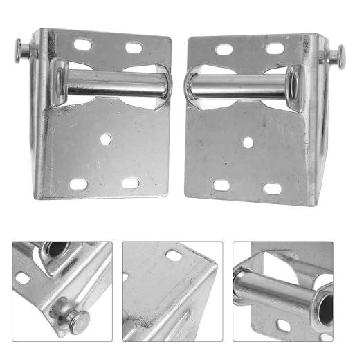 Soportes de bisagra de hierro plata residenciales para portón de garaje 8