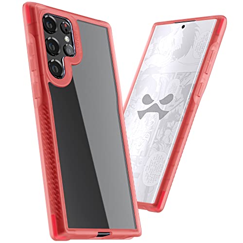 Image of Ghostek COVERT Clear Pink Samsung S22 Ultra Case for Women with Shockproof Protection and S-Pen Stylus Access Slim Protective Phone Cover Designed for 2022 Samsung Galaxy S22 Ultra 5G (6.8inch) (Pink)