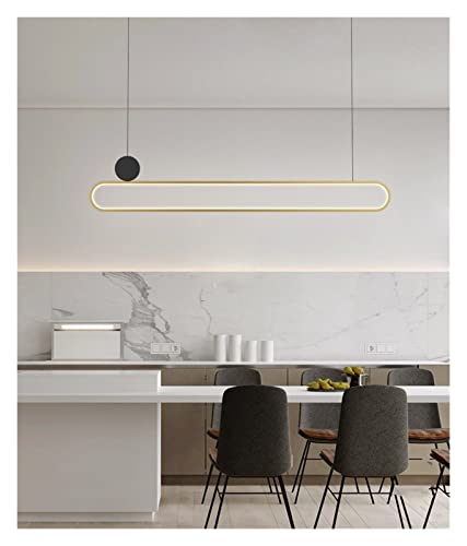 Lampe suspendue LED moderne noire pour table de bar et cuisine - 4