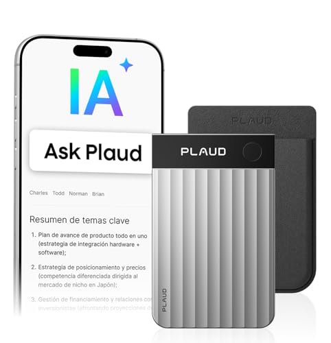 Plaud Note Pro Grabadora de Voz AI con Funda Transcripción IA Resúmenes Multidimensionales Grabación Dual Inteligente hasta 50 Horas Reuniones Llamadas Entrevistas Charlas Clases