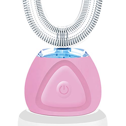 Generic Escova de dentes elétrica 360°, automática, recarregável,deixa as mãos livres, rosa, Automat