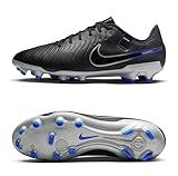NIKE Legend 10 Academy FG/MG, Zapatillas de fútbol Hombre, Black Chrome Hyper Royal, 45 EU