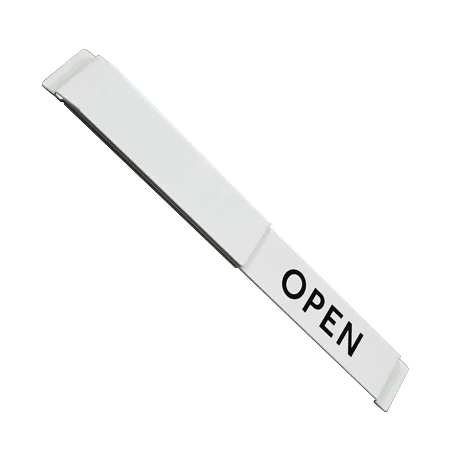 Panneau ouvert pour porte d'entreprise, indicateur de porte coulissante avec texte clair | Indicateur de porte coulissante double face pour les magasins
