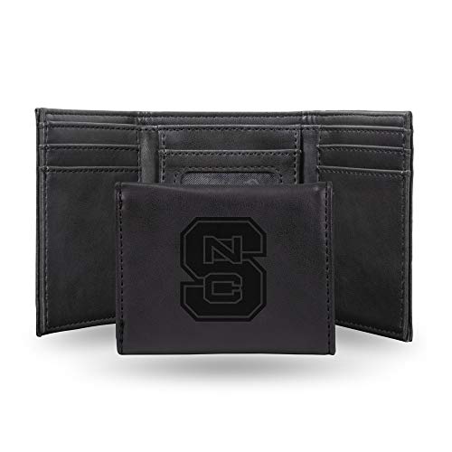Rico Industries Laser Engraved Trifold Wallet, North Carolina State Wolfpack