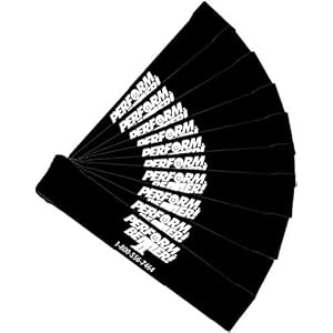 Perform Better Mini Band Exercise Bands Set of 10 Black Extra Heavy Resistance 9″ by 2″