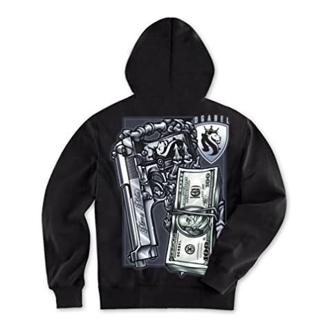 OGABEL Men's Plomo Hoodie Medium Black Cover
