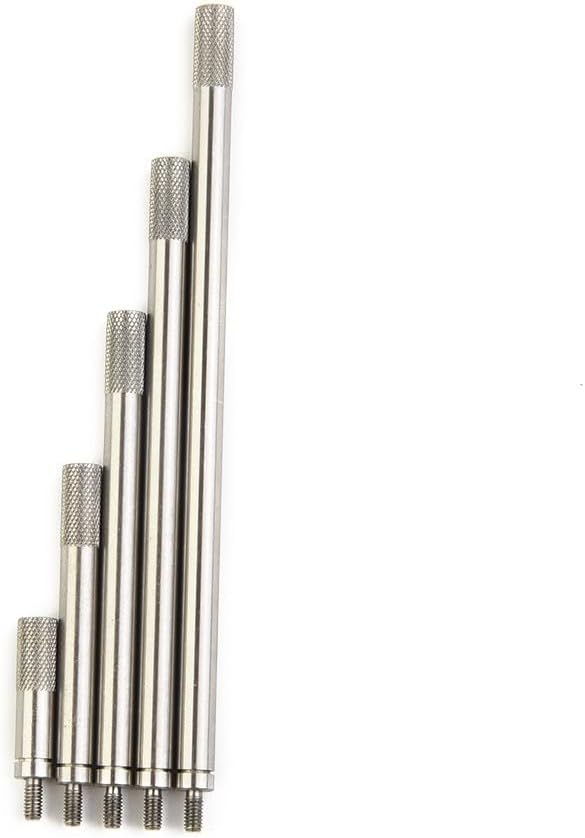 5 Piece Extension Stem Rod Set For Dial Indicators M2 5, Includes 20mm, 40mm, 60mm, 80mm, 100mm Lengths