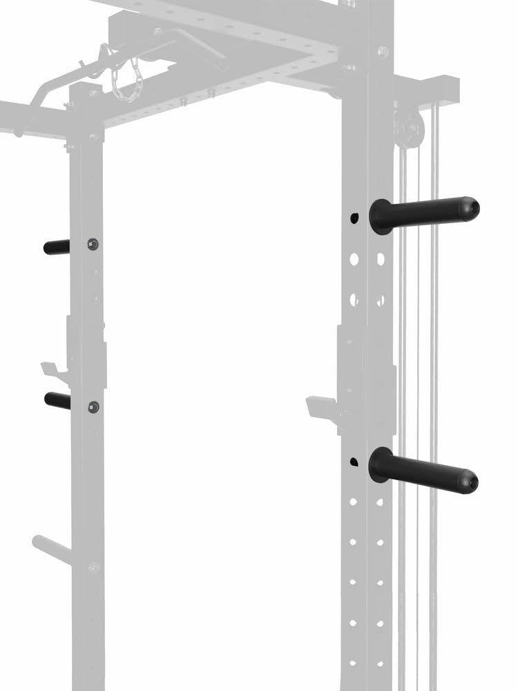 ATLETICA R8 Gewichts-Pins 20 cm, Paar | Je 100 kg Tragkraft, Kompatibel mit R8-Racks und 50 mm Scheiben, Pulverbeschichtet, Für mehr Ordnung im Gym
