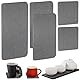 5 Stück Wasserabsorbierender Stein, Drying Stone, Diatomite, Seifenschale Stein, Stone Drying Tray Wasser Absorbieren und Entfeuchten, Geruch Zersetzen für Handseife, Becher, Zahnbürsten, Seifen, Grau