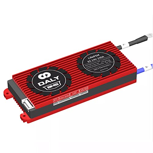 ZNEL DALY BMS System PCB Battery Protection Board 4/8/16s 100A Lifepo4 Battery Pack for Rated 3.2v Lithium Battery Power Bank Protection,off Grid Application, Solar System,LiFePO4 8S 24V,100A BT 485