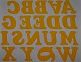 DIY 2-Inch Iron-On Letters in Yellow
