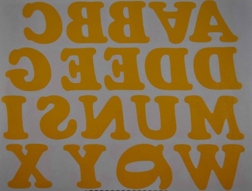 DIY 2-Inch Iron-On Letters in Yellow