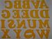 DIY 2-Inch Iron-On Letters in Yellow