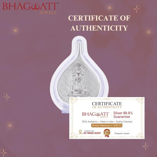 Image of 999 Pure Silver Ramlalla Paan Stand | Pooja Pan for Home Temple, Office & Hall Decor | Luxury Spiritual & Corporate Gift | Tabletop 4.25 inch x 3 inch inch