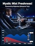 Ceeniu Voiture intelligente Air Fresheners, nouvelle expérience de l'odeur par ultrasonic Mist, automatique marche/arrêt, puissante batterie intégrée, fragrance naturelle, rafraîchisseur de voiture réglable, nouvelle odeur de voiture