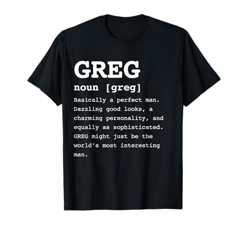 Camiseta Gregory con diseño de nombre divertido para hombre Camiseta