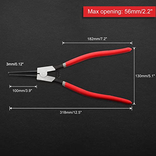 image for LEONTOOL 13-Inch Snap Ring Plier Heavy Duty External Circlip Pliers St