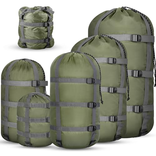 5 Pack Compression Stuff Sack for Sleeping Bags