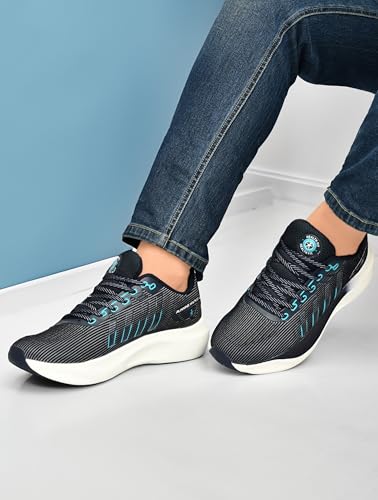 Image of Sports Shoes with Crystal Cushion Technology Lightweight Shoes Training Cricket,Gym,Comfortable Extra Max Cusion with Memory Foam Insole Running Shoes for Men HF145