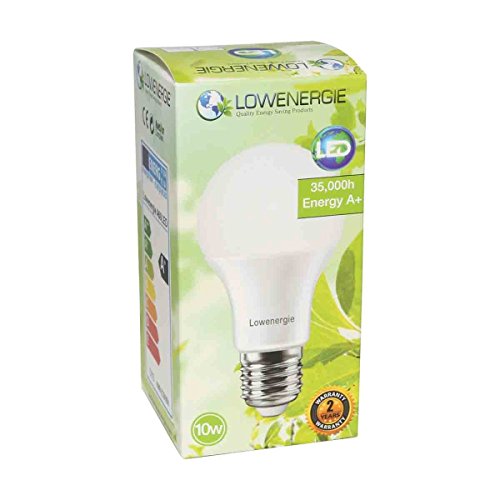 LOWENERGIE LED Light Bulbs 10W Edison Screw E27 Day White 6000K A60 GLS Lamps - Image 2