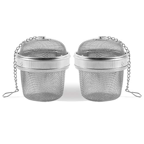 2-Pack Stainless Steel 3" Spice Ball Tea Infusers by VANVENE