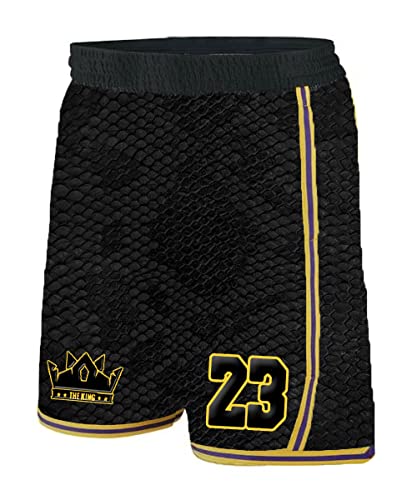 Azenka Basketball King Fans #8 - #24 Youth & Kids Unisex Jersey-Hip Hop Clothing For Party Jersey With Short (X-Large, King) #TOP4