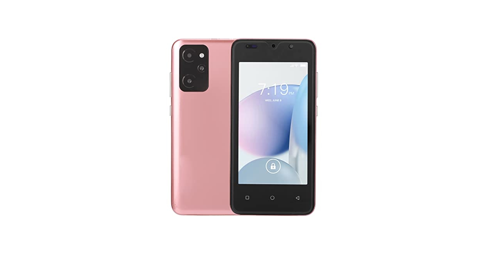 シルバー スマートフォン 3カメラ Amazon | 9iロック解除電話、Android 6用の4.66インチHD