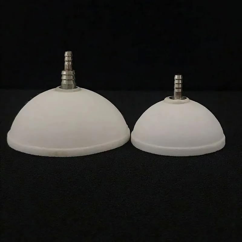HEPBAK 1Pcs White Aquarium Air Stone Bubble Stone Aerator for Aquarium Fish Tank Pump Hydroponic Oxygen Plate Mini Air Pump Accessories (Dia. 8cm)