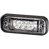 4 weiße LEDs HELLA 2KA 010 278-317 Kennzeichenleuchte - LED - 12V - Einbau - LED-Lichtfarbe: weiß - Stecker: Flachstecker - oben - Menge: 196
