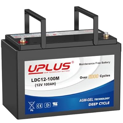 UPLUS 12V 100Ah Deep Cycle Battery image 1