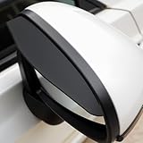 2 PCS Side Mirror Rain Protector Car Rear View Mirror Rain Visor Guard Pvc Rainproof Waterproof Auto Rearview Mirrors Cover Accessories Universal Mirrors Sun Visor Side for Cars Truck (Black)