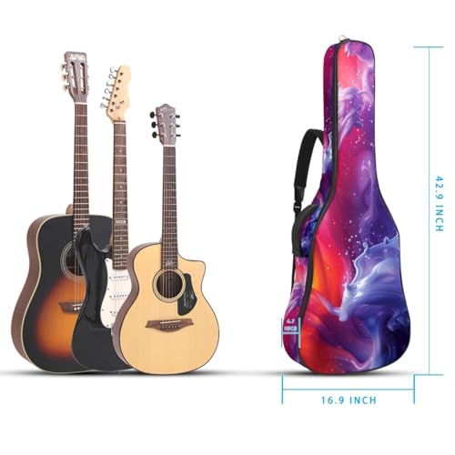 Sac de guitare acoustique étanche multicolore 101 à 106 cm