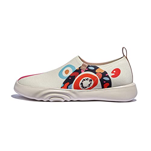 UIN Women's Art Travel Walking Shoes Slip On Casual Lightweight Fashion Sneaker Toledo ⅩⅤ Sweet Donuts (8.5)