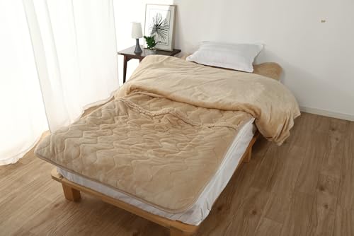 いいはねふとん店 【足ポカ敷きパッド】 襟付きあったか掛けカバーセット シングルサイズ 足ポケット付き 秋冬 厚手 足元まであったか シープボア裏地 シーツ しきぱっと 足入れ ベッドシーツ ボアフリース 洗える (足ポカ敷パット・掛けカバーSET)