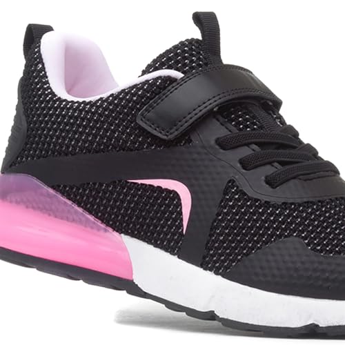 XL Kids Black & Pink Easy Fasten Trainer - Size 3 UK - Black - Image 5