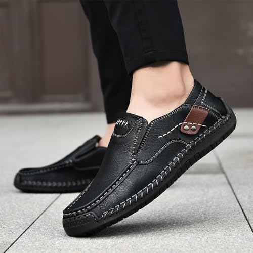 The First Young Shoes Men, Thefirstyoung Mens Slip Ons, Men's Dress Driving Loafers Slip-On Leather Casual Shoes for Travel & Outdoor3