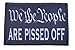 We The People are Pissed Off Morale Patch Removable Hook and Loop for Molle Gear, Operator Hat, Rucksack, Pack Bag, Backpack, Made in The USA