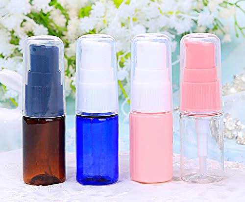 6 Stück 10 ml transparente Lotion Pump Press Flasche mit Kappe Creme Lotion Foundation Flüssigkeit Behälter Aufbewahrung für Make-up Kosmetik Hautpflege Produkte