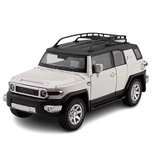 Image of Invite Enterprise Invite Compatible for1:24 Toyota FJ Cruiser Toy Car Model, Diecast Collectible Pull Back Model Car with Sound and Light, Toy Gift Vehicles for Adults Kids Boys Girls [Grey]