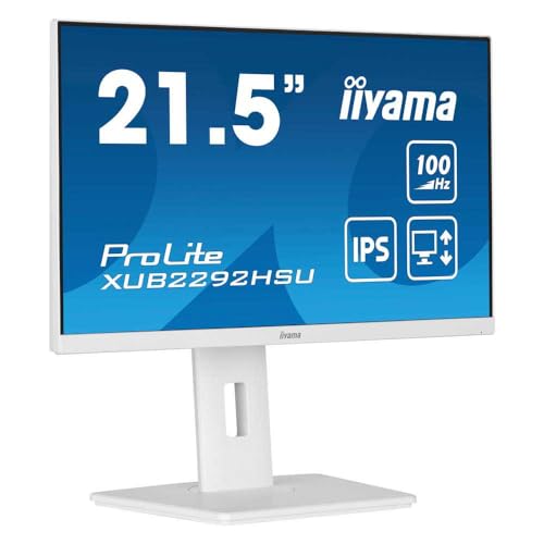 Iiyama Xub2292hsu-W6 21,5 Blanco Panel Ips, 1920x1080100hz, 15cm Regulable En Altura, Pivotante, 250cd M , Altavoces, Hdmi, Displayport, 0,4ms Mprt, Freesync, Usb 4x 3.2 Iiyama Xub2292hsu-W6 21,5 Blanco Panel Ips, 1920x1080100hz, 15cm Regulable En Altura, Pivotante, 250cd M , Altavoces, Hdmi, Displayport, 0,4ms Mprt, Freesync, Usb 4x 3.2