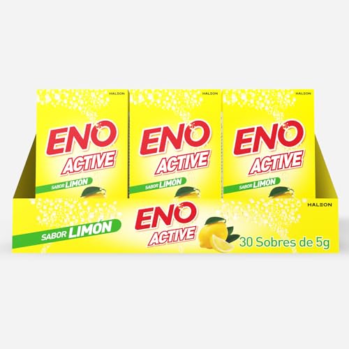 Eno Active, Producto A Base De Sales Minerales En Polvo, El Toque Refrescante Que Necesitas Después De Las Comidas, Sabor Limón, 30 Sobres De 5 G