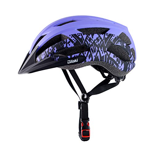 Youth Bike Helmet, Road Mountain Bicycle Helmet For Teenager Kids Boy Girl, Lightweight And Adjustable With Detachable Visors, 2 Sizes (Purple) #TOP1