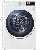 LG RH90V9AVHN Asciugatrice Smart a Carica Frontale 9 Kg, Classe C, Condensazione con Pompa di Calore, Wi-Fi con SmartThinQ, Eco Hybrid, Allergy Care, 60 x 69 x 85 cm - Bianco