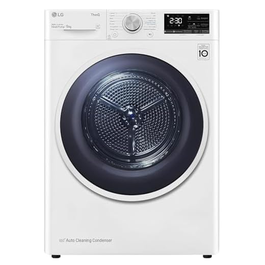 LG RH90V9AVHN Asciugatrice Smart a Carica Frontale 9 Kg, Classe A+++, Condensazione con Pompa di Calore, Wi-Fi con SmartThinQ, Eco Hybrid, Allergy Care, 60 x 69 x 85 cm - Bianco