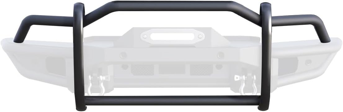 Black Horse Tubular Grille Guard Heavy Duty Matte Black Compatible with 2021-2026 Ford Bronco-GG-FB22HD