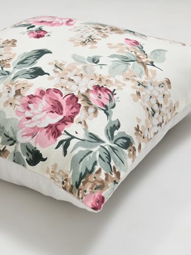 Image of Clasiko Premium Duck Cotton Decorative Throw Cushion Covers for Sofa Living Room ; Set of 5; 16x16 Inches; Vivid Blossom