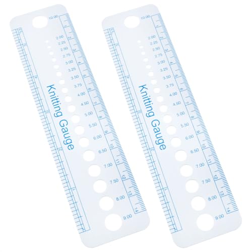 AYLIFU Sewing Tools Knitting gauges Measuring Tools Sewing rulers Blue 6.29Ã—1.57 inches in Length Ã— Width Used for Sewing or Student Learning 2pcs